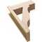 Ekena Millwork 8-in W x 22-in D x 34-in H Funston Block Rough Cedar Woodgrain TimberThane Outlooker, Primed Tan OUTUR080X22X34FST44RCPR - alternate 4